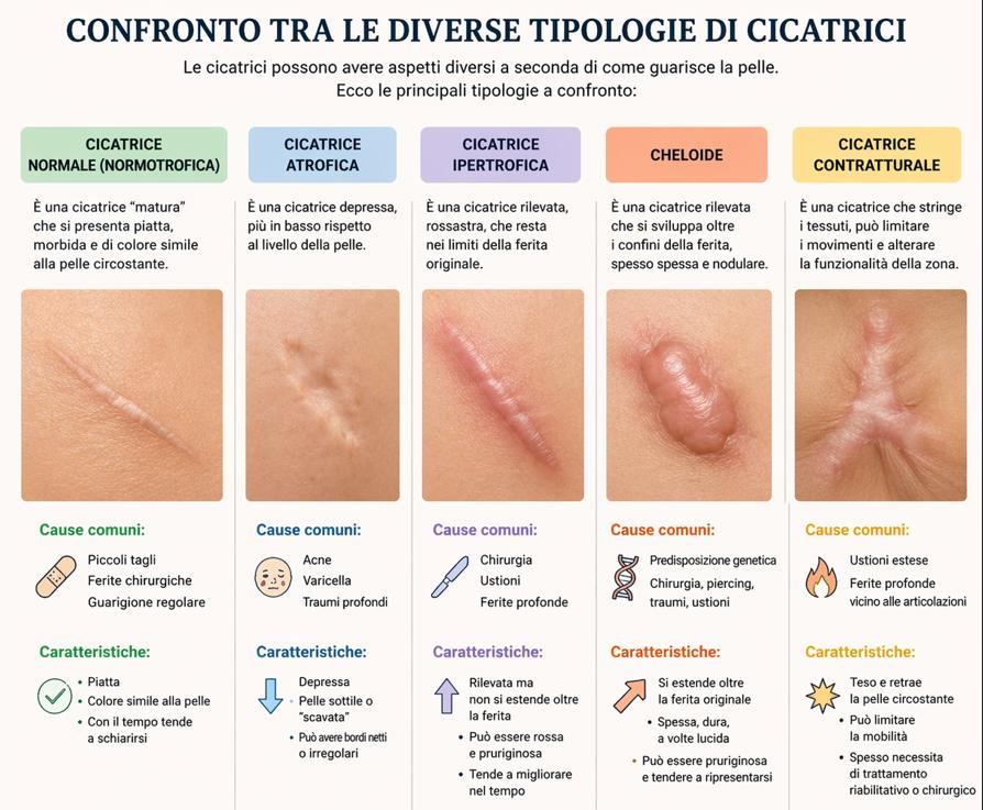 cicatrici tipologie